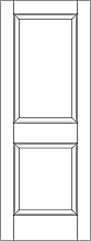 RP-2020 Traditional 2-panel door