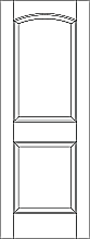 RP-2030 Traditional 2-Panel Arch-Top Door