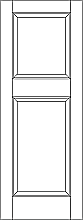 RP-2200 Reverse 2-panel with raised panels