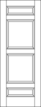 RP-4220 4-panel wood door