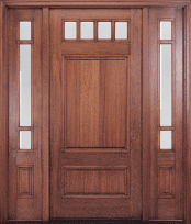 MIAHTC600 Exterior Mahogany Door with Sidelites