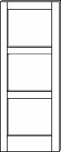 SWFP-3000 Flat Panel Contemporary 3-Panel Doors