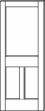 SWFP-3060 Flat Panel 3-Panel Doors