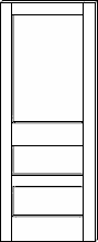 SWFP-3130 Flat Panel 3-Panel Solid Wood Doors