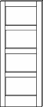 SWFP-4100 Flat Panel Contemporary 4-Panel Solid Wood Doors