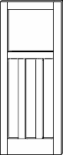 SWFP-4190 Flat Panel 4-Panel Solid Wood Doors