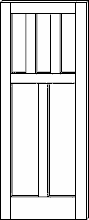 SWFP-5352 Flat Panel 5-Panel Solid Wood Doors