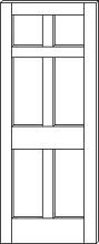 SWFP-6000  Flat Panel Traditional 6-Panel Solid Wood Doors