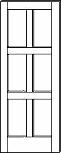 SWFP-6080 Flat Panel Contemporary 6-Panel Solid Wood Doors