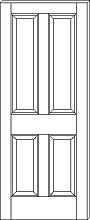 RP-4000 Traditional 4-Panel Doors