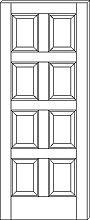 RP-8000 8-Panel Door