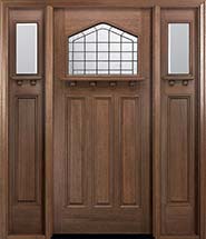 MIAWP702G Craftsman Style Front Door with Optional Dentil Shelf