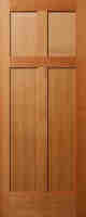 Vertical Grain Douglas Fir Reverse 4-panel Interior Wood Doors