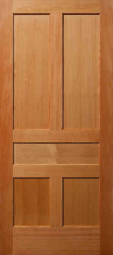 Vertical Grain Douglas Fir 5-panel Interior Wood Door