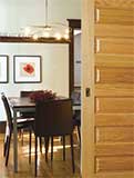 Solid Wood Horizontal 6-Panel Interior Door