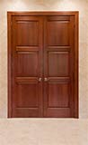 Contemporary 3-Panel Double Door