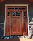 Andean Walnut Craftsman Style Exterior Door