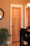 Flat Traditional 3-Panel Interior Door