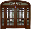 Homestead Cherry Double Exterior Wood Door