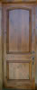 Knotty Alder Raised 2-Panel Arch-Top Rustic Interior Door