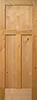 Knotty Alder Flat 3-Panel Interior Door